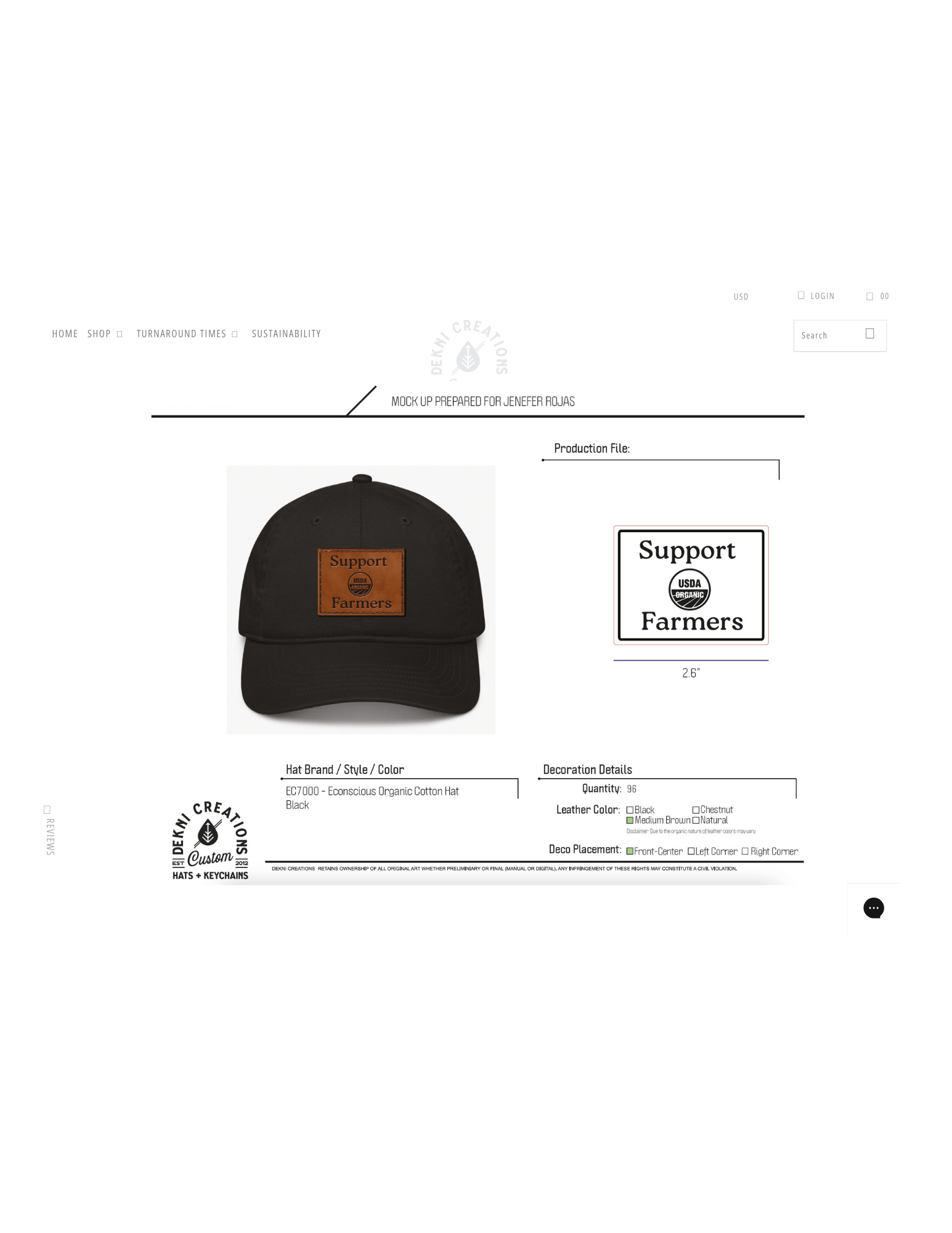 Support Farmers Organic Hat – TOPP Southwest