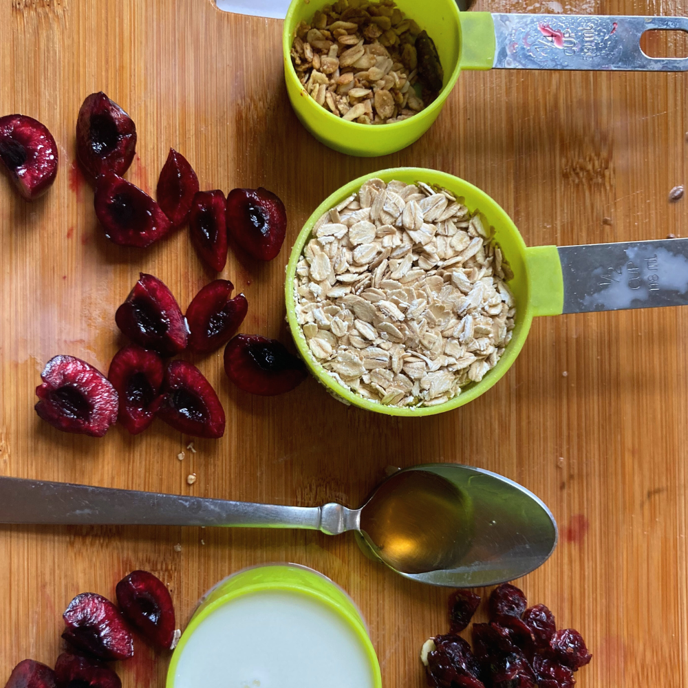 yogurt in overnight oats