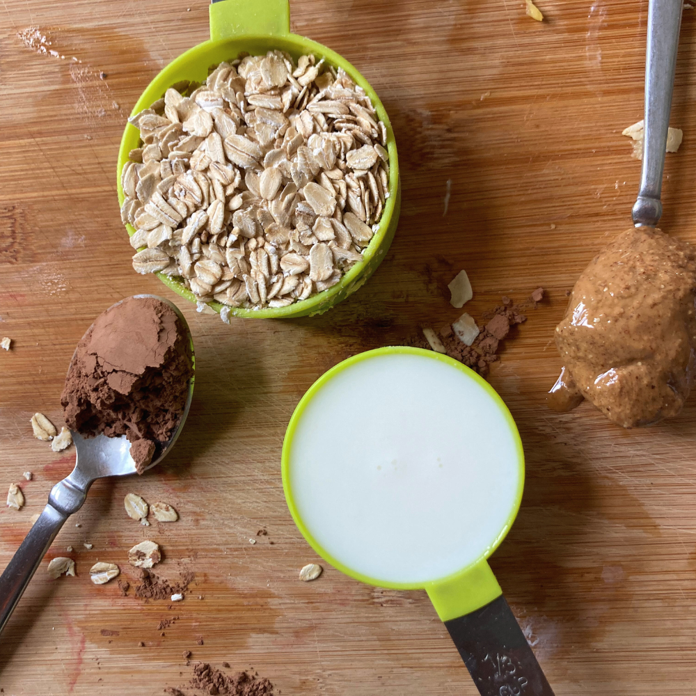 overnight oats with yogurt